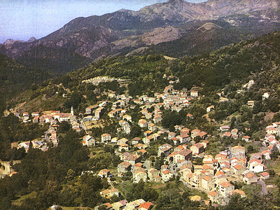 BASTELICA - Vue aérienne  parue dans CORSE-MATIN