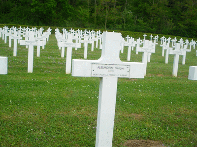 Tombe deALESANDRINI François Joseph à <a HREF=fotom2l.php?necro=164>  <U>Oeuilly  (NÃ©cropole Nationale)</U> </A> 748