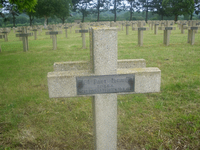 Tombe deFABY Paul Dominique à <a HREF=fotom2l.php?necro=149>  <U>Ambleny (Necropole Nationale "Le Bois ROBERT "ex-"Bois Roger")</U> </A> K 106