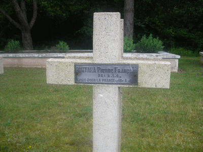 Tombe deFONTANA Pierre  à <a HREF=fotom2l.php?necro=149>  <U>Ambleny (Necropole Nationale "Le Bois ROBERT "ex-"Bois Roger")</U> </A> F 574