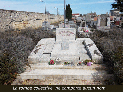 Tombe deAVAZERI Jacques de Pascal  à <a HREF=fotom2l.php?necro=357>  <U>Chambly (carrÃ© militaire du cimetiÃ¨re communal)  
</U> </A> Tombe collective 