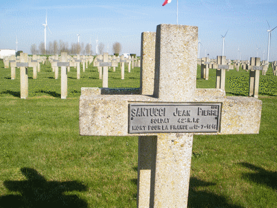 Tombe deSANTUCCI Jean Pierre à <a HREF=fotom2l.php?necro=144>  <U>Beuvraignes (NÃ©cropole nationale)</U> </A> 1015