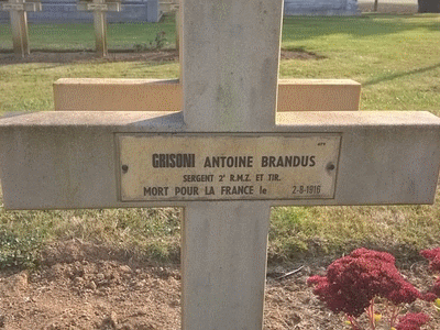 Tombe deGRISONI Antoine Brandus à <a HREF=fotom2l.php?necro=143>  <U>Biaches (NÃ©cropole Nationale)</U> </A> 679