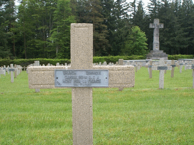 Tombe deBRANCA Dominique à <a HREF=fotom2l.php?necro=26>  <U>Orbey Le Wettstein, cimetiÃ¨re des Chasseurs  du Linge</U> </A> 1126