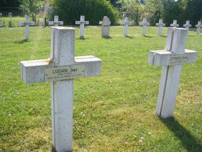 Tombe deLUCIANI Jean Etienne à <a HREF=fotom2l.php?necro=132>  <U>Bray-sur-Somme (NÃ©cropole Nationale)</U> </A> 184