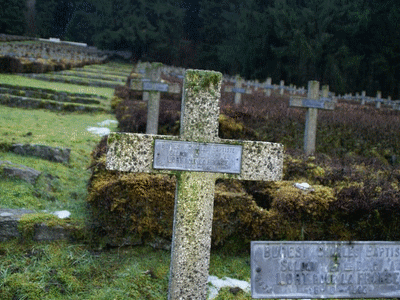 Tombe deBURESI Charles Baptiste à <a HREF=fotom2l.php?necro=10>  <U>Metzeral Le ChÃªne Millet (NÃ©cropole nationale)</U> </A> 1453