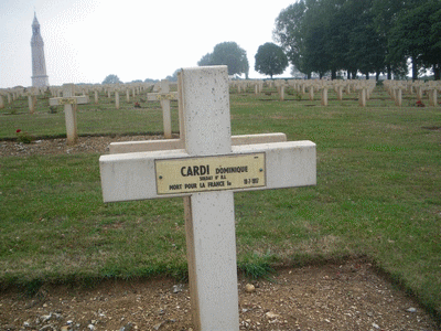 Tombe deCARDI Dominique à <a HREF=fotom2l.php?necro=67>  <U>Ablain Saint-Nazaire (NÃ©cropole nationale Notre Dame de Lorette )</U> </A> 17 - 07 -3376