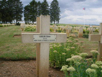 Tombe deCARLINI Damien à <a HREF=fotom2l.php?necro=154>  <U>Cerny-en-Laonnois (NÃ©cropole nationale)</U> </A> 20