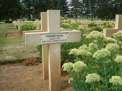 Tombe deFERRANDI Marien à <a HREF=fotom2l.php?necro=154>  <U>Cerny-en-Laonnois (NÃ©cropole nationale)</U> </A> 290