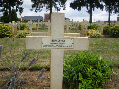 Tombe deSERRACCHIOLI Martin à <a HREF=fotom2l.php?necro=154>  <U>Cerny-en-Laonnois (NÃ©cropole nationale)</U> </A> 756