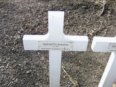 Tombe deCIAVATTI Antoine Louis à <a HREF=fotom2l.php?necro=236>  <U>AUVELAIS (CimetiÃ¨re militaire)</U> </A> 