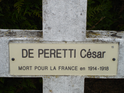 Tombe dePERETTI (de) César à <a HREF=fotom2l.php?necro=339>  <U>Arrancy-sur-Crusne Â (CarrÃ© militaire)</U> </A> 15