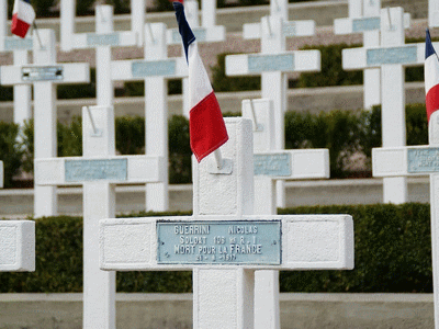 Tombe deGUERRINI Nicolas à <a HREF=fotom2l.php?necro=22>  <U>Saint Amarin (CarrÃ© militaire)</U> </A> 85