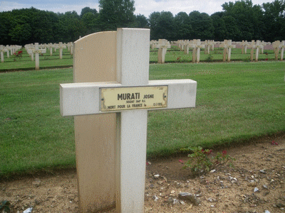 Tombe deMURATI Josué à <a HREF=fotom2l.php?necro=67>  <U>Ablain Saint-Nazaire (NÃ©cropole nationale Notre Dame de Lorette )</U> </A> 67-9-13565