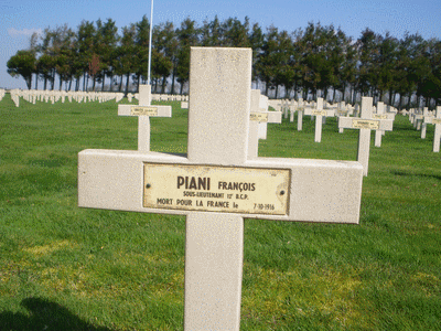 Tombe dePIANI François à <a HREF=fotom2l.php?necro=130>  <U>Marcelcave  (CimetiÃ¨re national des buttes)  </U> </A> 452