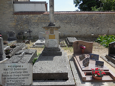 Tombe deMATTEI Jean Dominique à <a HREF=fotom2l.php?necro=267>  <U>Romain (CimetiÃ¨re communal)</U> </A> 