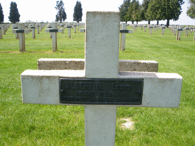 Tombe deALBERTINI Pierre Louis à <a HREF=fotom2l.php?necro=135>  <U>Maucourt (NÃ©cropole Nationale)</U> </A> 3213