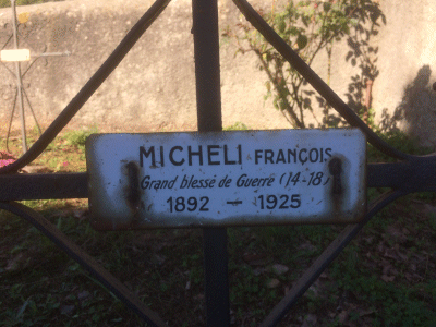 Tombe deMICHELI François à EnterrÃ© en CORSE CC Sant-Andrea-di-Cotone