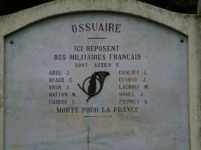 Tombe deSERENI Jean Paul à <a HREF=fotom2l.php?necro=10>  <U>Metzeral Le ChÃªne Millet (NÃ©cropole nationale)</U> </A> Ossuaire