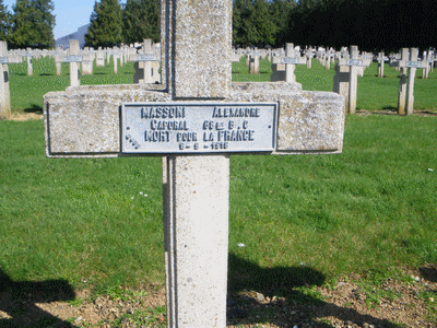 Tombe deMASSONI Alexandre Antoine Marina à <a HREF=fotom2l.php?necro=277>  <U>Montdidier (NÃ©cropole Nationale)</U> </A> 2495