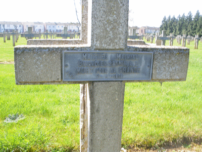 Tombe deMATTEI Mathieu à <a HREF=fotom2l.php?necro=277>  <U>Montdidier (NÃ©cropole Nationale)</U> </A> 4757