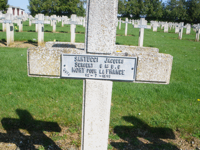 Tombe deSANTUCCI Jacques à <a HREF=fotom2l.php?necro=277>  <U>Montdidier (NÃ©cropole Nationale)</U> </A> 3619