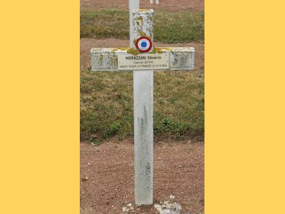 Tombe deMORAZZANI Séverin à <a HREF=fotom2l.php?necro=349>  <U>La RochelleÂ (CarrÃ© militaire du cimetiÃ¨re Saint Eloi)</U> </A> Carr&eacute; 17A  Tombe 59