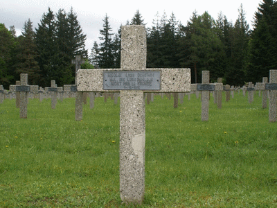 Tombe deNICOLAI Louis Démétrius  à <a HREF=fotom2l.php?necro=26>  <U>Orbey Le Wettstein, cimetiÃ¨re des Chasseurs  du Linge</U> </A> 127