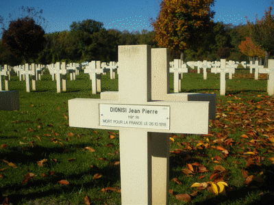 Tombe deDIONISI Jean Pierre à <a HREF=fotom2l.php?necro=166>  <U>Pontavert (NÃ©cropole Nationale)</U> </A> 1359