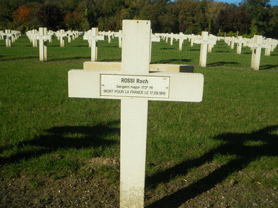 Tombe deROSSI Roch à <a HREF=fotom2l.php?necro=166>  <U>Pontavert (NÃ©cropole Nationale)</U> </A> 5113