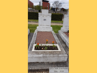 Tombe deQUILICHINI Jean Pierre à <a HREF=fotom2l.php?necro=412>  <U>Fontenay-sous-Bois ( CarrÃ© militaire du cimetiÃ¨re communal)</U> </A> 