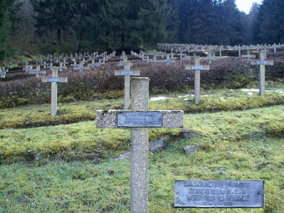 Tombe deSANSONETTI François Xavier à <a HREF=fotom2l.php?necro=10>  <U>Metzeral Le ChÃªne Millet (NÃ©cropole nationale)</U> </A> 1005