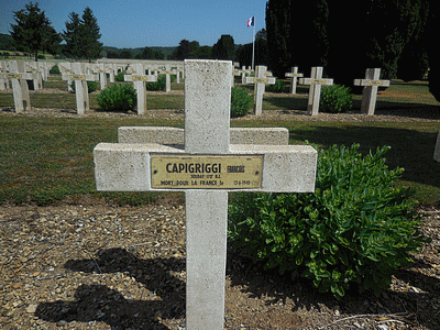 Tombe deCAPIGRIGGI Fran&ccedil;ois à <a HREF=fotom2l.php?necro=75>  <U>Soupir NÂ° 2 (NÃ©cropole nationale)</U> </A> 2373