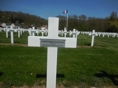 Tombe deAMBROSINI Dominique à <a HREF=fotom2l.php?necro=170>  <U>Vailly-sur-Aisne (NÃ©cropole Nationale)</U> </A> 810