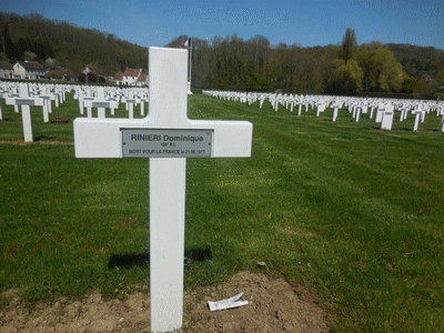 Tombe deRINIERI Dominique à <a HREF=fotom2l.php?necro=170>  <U>Vailly-sur-Aisne (NÃ©cropole Nationale)</U> </A> 764