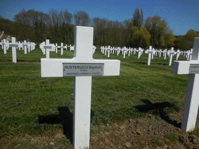 Tombe deRUSTERUCCI Baptiste à <a HREF=fotom2l.php?necro=170>  <U>Vailly-sur-Aisne (NÃ©cropole Nationale)</U> </A> 675