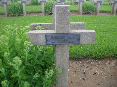 Tombe deALBERTINI Jean Pasquin à <a HREF=fotom2l.php?necro=77>  <U>Vauxbuin  (Necropole Nationale)</U> </A> C 977