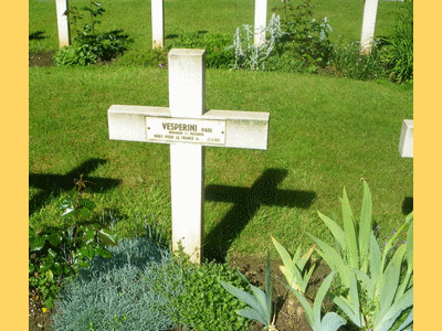 Tombe deVESPERINI Paul François à <a HREF=fotom2l.php?necro=112>  <U>Saint-Jans-Cappel (CimetiÃ¨re militaire)</U> </A> 37