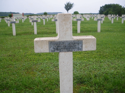 Tombe dePATRIMONIO Christian (COMTE) à <a HREF=fotom2l.php?necro=172>  <U>Vic-sur-Aisne (NÃ©cropole Nationale)</U> </A> I 46