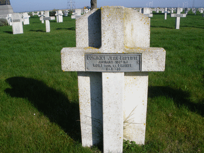 Tombe deDOMINICI Jean  à <a HREF=fotom2l.php?necro=134>  <U>Villers-Carbonnel (NÃ©cropole Nationale)</U> </A> 157