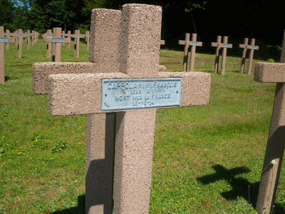 Tombe deCOPPOLANI François à <a HREF=fotom2l.php?necro=186>  <U>Saint-Benoit La Chipotte (NÃ©cropole nationale au col de La Chipotte)</U> </A> 847