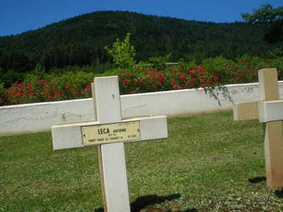 Tombe deLECA Antoine Dominique  à <a HREF=fotom2l.php?necro=147>  <U>Senones (NÃ©cropole militaire)</U> </A> 364