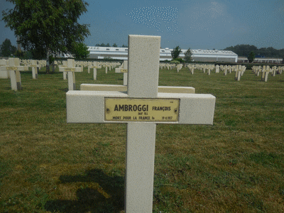 Tombe deAMBROGGI François à <a HREF=fotom2l.php?necro=199>  <U>Cormicy (NÃ©cropole nationale 'La maison bleue)</U> </A> 5440