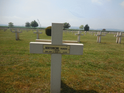 Tombe deBERTONCINI François à <a HREF=fotom2l.php?necro=199>  <U>Cormicy (NÃ©cropole nationale 'La maison bleue)</U> </A> 2828