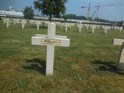 Tombe deORSONI Barthélémy à <a HREF=fotom2l.php?necro=199>  <U>Cormicy (NÃ©cropole nationale 'La maison bleue)</U> </A> 4946