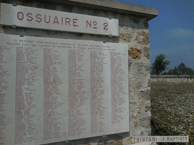 Tombe deTRISTANI Jean Baptiste à <a HREF=fotom2l.php?necro=199>  <U>Cormicy (NÃ©cropole nationale 'La maison bleue)</U> </A> Ossuaire-2