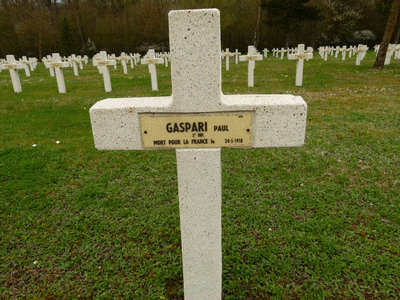 Tombe deGASPARI Felix à <a HREF=fotom2l.php?necro=201>  <U>Minaucourt-le-Mesnil-lÃ¨s-Hurlus
(NÃ©cropole nationale Le Pont du Marson)</U> </A> 6668