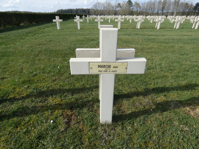 Tombe deMARCHI Jean  à <a HREF=fotom2l.php?necro=202>  <U>Esnes-en-Argonne (NÃ©cropole nationale)</U> </A> 203