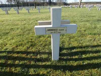 Tombe deANDREUCCI François à <a HREF=fotom2l.php?necro=202>  <U>Esnes-en-Argonne (NÃ©cropole nationale)</U> </A> 275