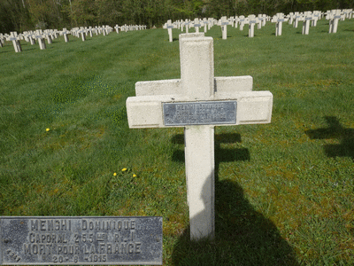 Tombe deMENGHI Dominique  à <a HREF=fotom2l.php?necro=211>  <U>Saint-Thomas-en-Argonne (NÃ©cropole nationale)</U> </A> 4241